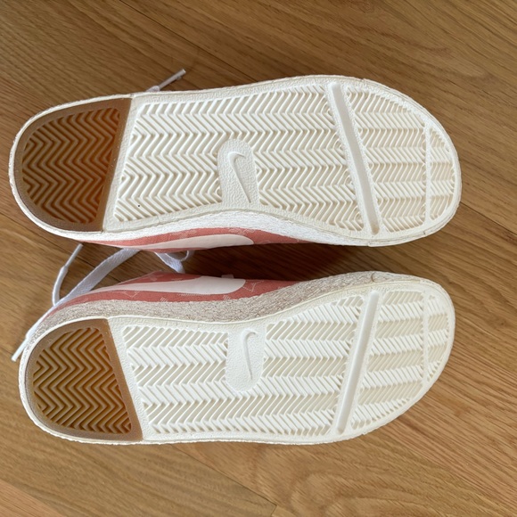 Not Geeks custom upcycled Nike x Louis Vuitton sneaker pink & white combo Size 8 - Picture 5 of 10